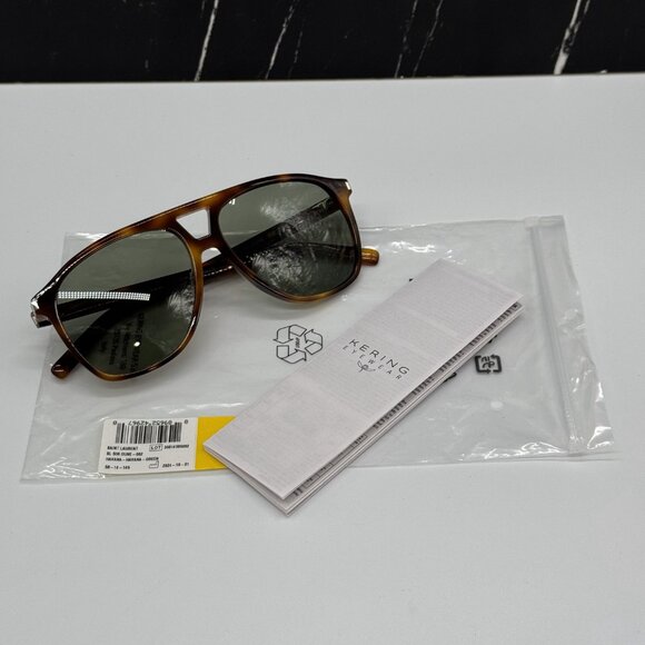 NEW SL596 DUNE 002 SAINT LAURENT HAVANA WOMEN SUNGLASSES - Picture 11 of 12